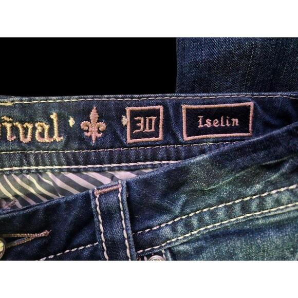 Medium Wash Rock Revival "Iselin" Easy Ankle Skinny 30" X 29" Like New- No Flaws - Picture 8 of 9